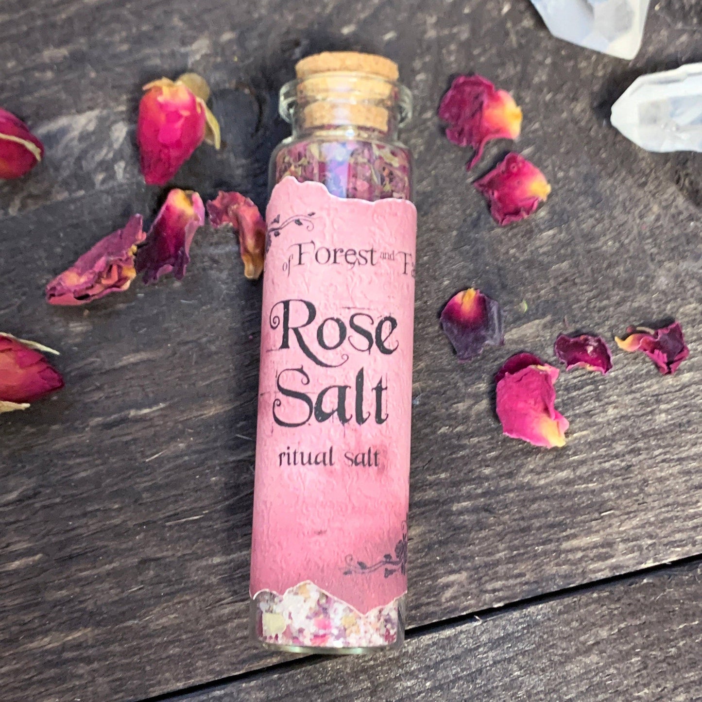 Rose Ritual Salt • Enchanted salt for spell work• Witchcraft