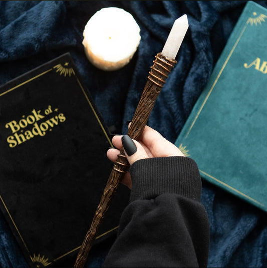 THIN ENERGY CLEARING AURA QUARTZ CRYSTAL WAND