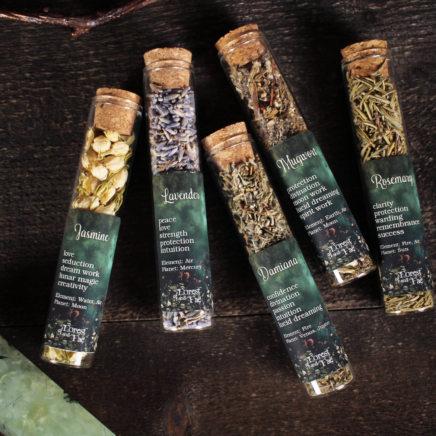 Herbs for Spellcraft • 5 Herb Set for Ritual • Witchcraft