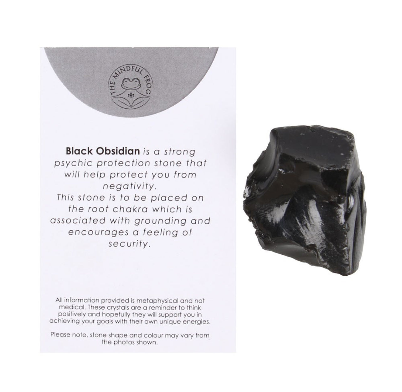 BLACK OBSIDIAN HEALING ROUGH CRYSTAL