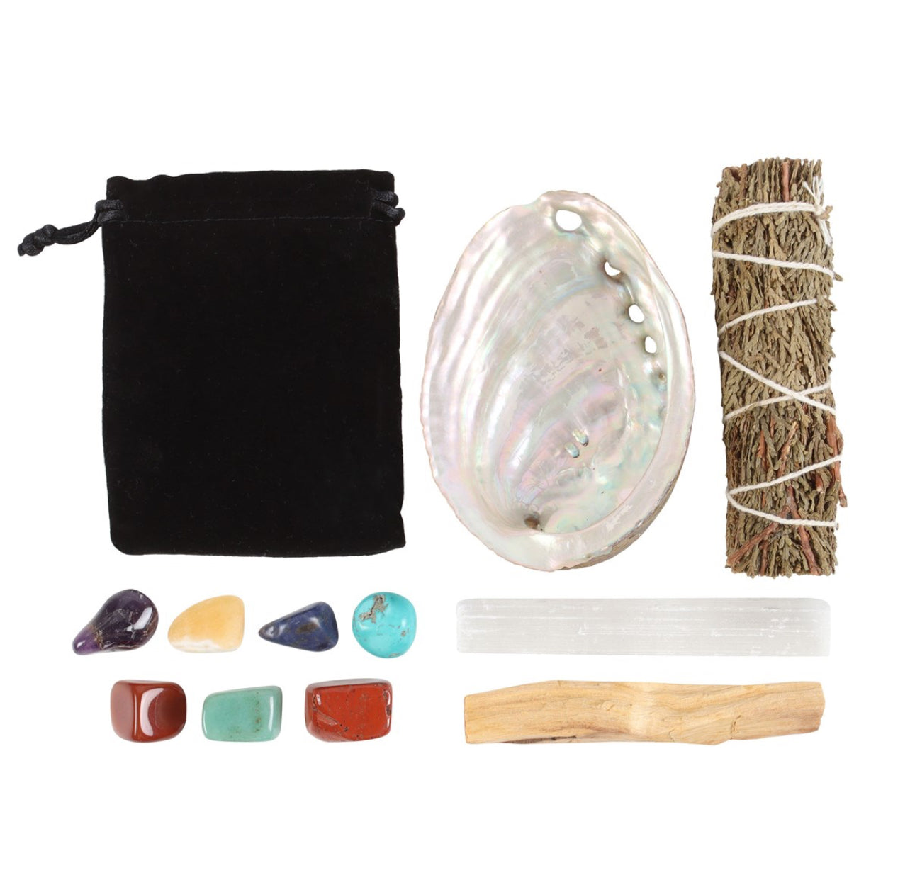 DIVINE ENERGY SMUDGE AND STONE WELLNESS KIT