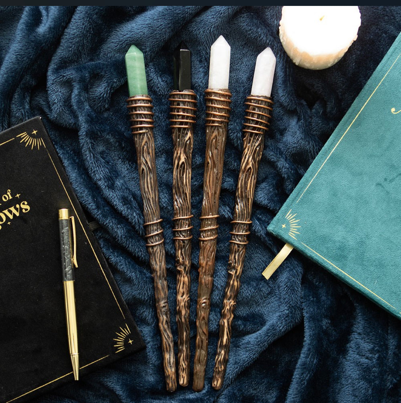 THIN ENERGY CLEARING AURA QUARTZ CRYSTAL WAND