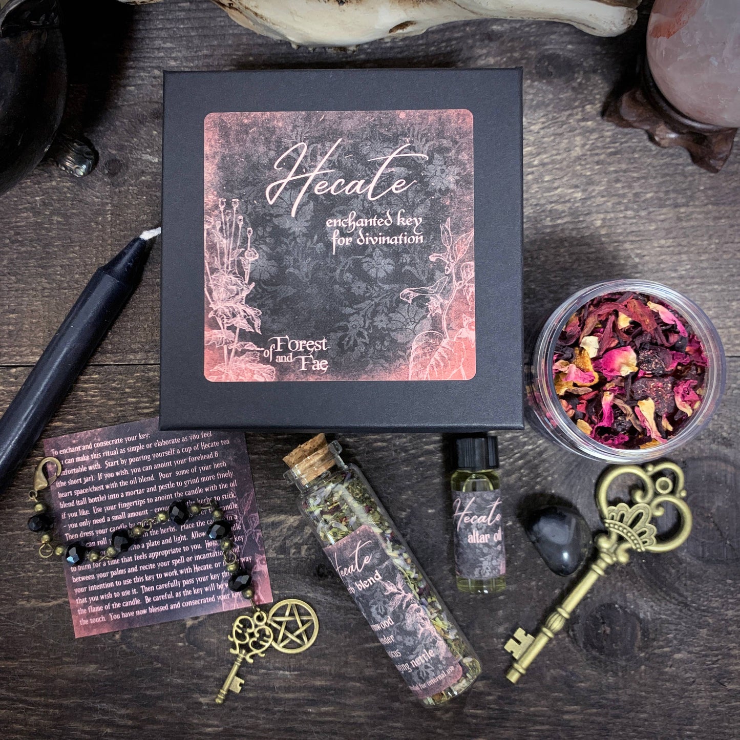 Hecate Enchanted Key DIY Kit • Witch kit for ritual & spells