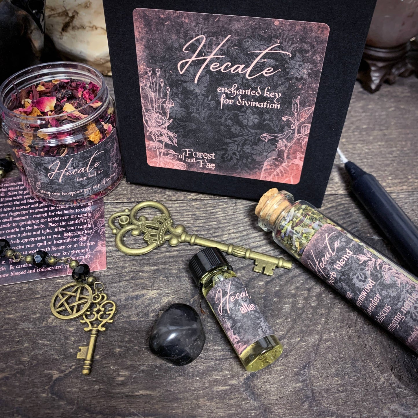 Hecate Enchanted Key DIY Kit • Witch kit for ritual & spells