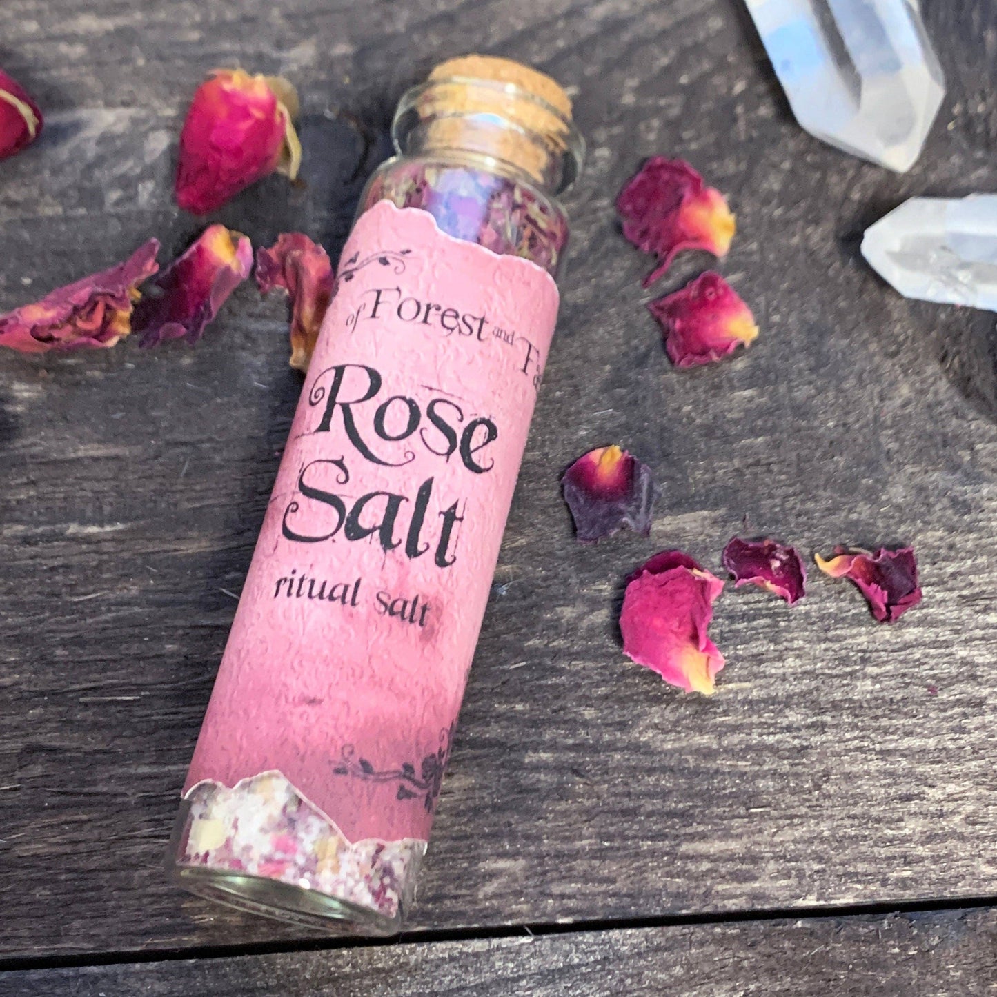 Rose Ritual Salt • Enchanted salt for spell work• Witchcraft